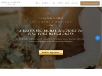 Website Screenshot Patricia South Bridal and Formal