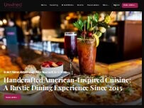 Website Screenshot Unwined Kitchen & Bar