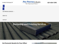 Pro Printing & Graphics website screenshot