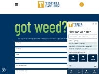Website Screenshot Tisdell Law Firm