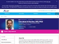 Website Screenshot Christian Becker, MD, PhD