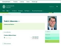 Website Screenshot Todd A. Silberstein, DO