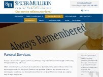 Website Screenshot Spicer-MullikinFuneral Homes and Crematory