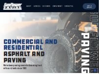 Website Screenshot SunflowerPaving Inc