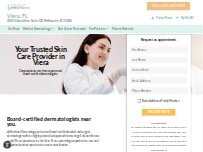 Website Screenshot Forefront Dermatology Viera, FL