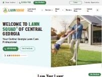 Website Screenshot Lawn Squad of Central Georgia
