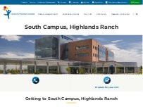 Website Screenshot Children's Hospital Colorado South Campus, Highlands Ranch