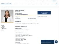 Website Screenshot Alma Levy, MD