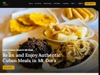 Website Screenshot Las Palmas Cuban Restaurant