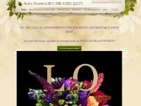 Website Screenshot Ace's Flowers