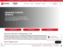 Website Screenshot Byers Toyota Service Center