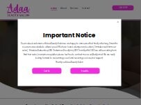 Website Screenshot Adaa Beauty Salon