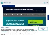 Website Screenshot Cone Health Urology at MedCenter High Point
