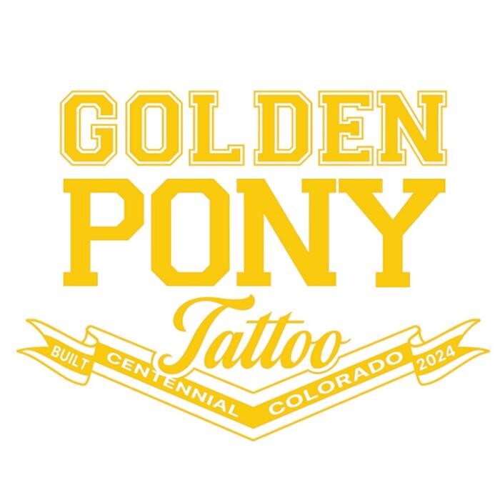 Golden Pony Tattoo Logo