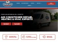 Website Screenshot Comfort Boys Service Company