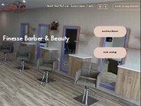 Website Screenshot Finesse Barber and Beauty
