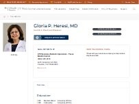 Website Screenshot Gloria P. Heresi ,  MD