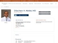 Website Screenshot Dilachew A. Adebo ,  MD
