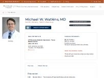 Website Screenshot Michael W. Watkins ,  MD