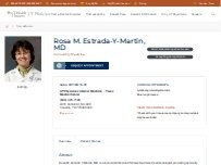 Website Screenshot Rosa M. Estrada-Y-Martin ,  MD