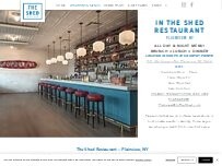 Website Screenshot The Shed Restaurant - Plainview NY
