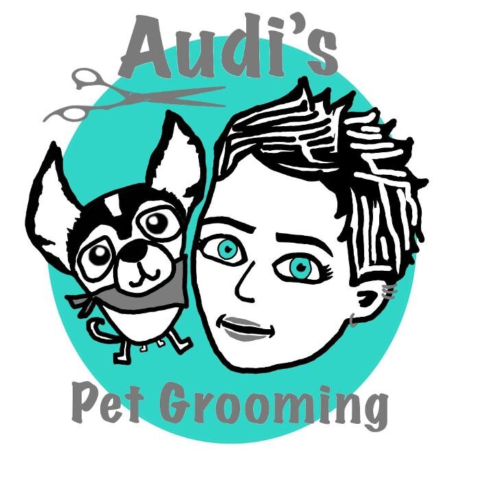 Audi's Pet Grooming Logo