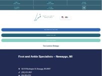 Website Screenshot Foot and Ankle Specialists of West Michigan