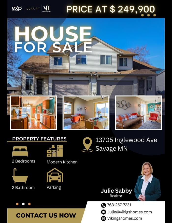 Images Julie Sabby, Vikings Homes brokered by eXp Realty