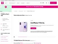 Website Screenshot T-Mobile at Sam's Club