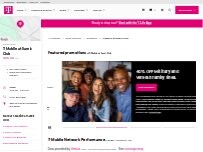 Website Screenshot T-Mobile at Sam's Club