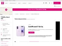 Website Screenshot T-Mobile at Sam's Club