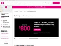 Website Screenshot T-Mobile Authorized Retailer