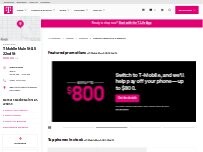 Website Screenshot T-Mobile