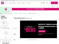 Website Screenshot T-Mobile