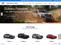 Website Screenshot Sewell Subaru of Dallas