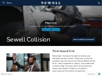 Website Screenshot Sewell Collision Center of Dallas