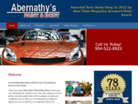 Abernathy's Paint And Body Shop website screenshot