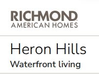 Website Screenshot Heron Hills by Richmond American Homes