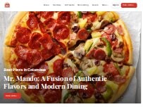 Website Screenshot Mr.Mando Restaurant