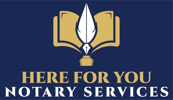Here For You Notary Services Logo