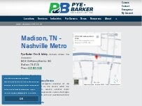 Website Screenshot Pye-Barker Fire & Safety, formerly Allstar Fire Protection