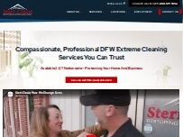 Website Screenshot Steri-Clean - Hoarding & Biohazard Cleanup DFW