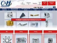 Website Screenshot C&H Machine