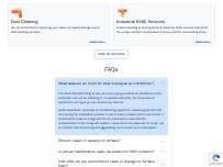 Website Screenshot Franzen Heating & Cooling