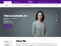 Website Screenshot Yelena Averbukh, MD