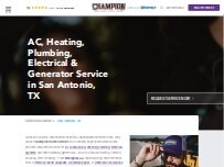 Website Screenshot Champion Home Services