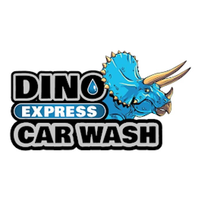 Dino Express Car Wash Logo