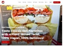 Website Screenshot Ben & Esther’s Vegan Delicatessen