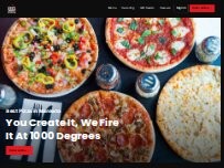 Website Screenshot 1000 Degrees Pizza - Mankato, MN