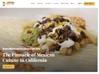 Website Screenshot Alberto's Mexican Food